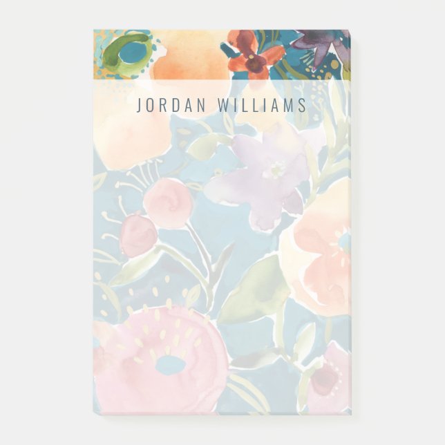 Notas Post-it® Abundant Florals I (Anverso)