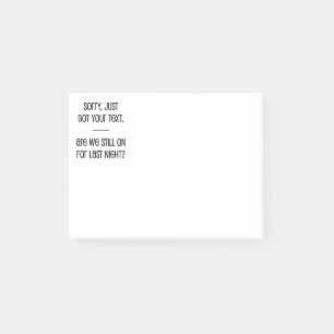 Notas Post-it® Acabo De Recibir Su Texto