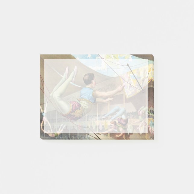 Notas Post-it® Acróbatas Masculinos Actuando En Un Circo (Anverso)