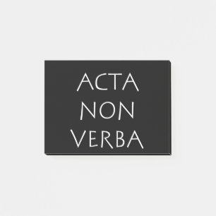 Notas Post-it® Acta non verba