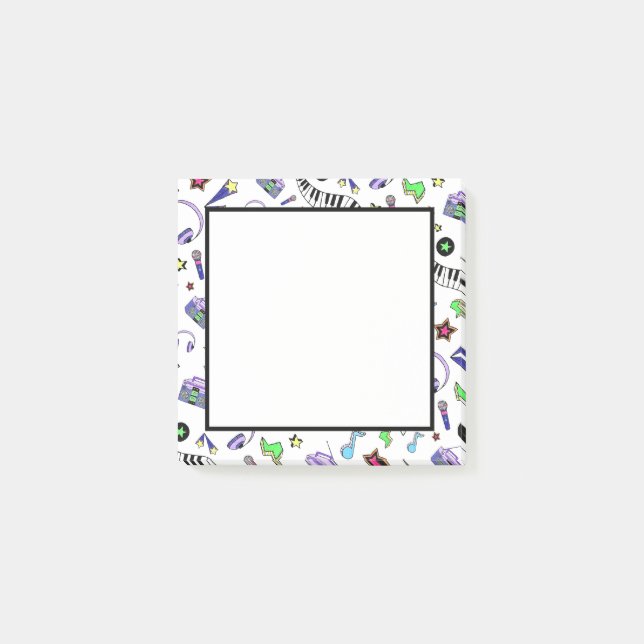 Notas Post-it® Activar la música (Anverso)