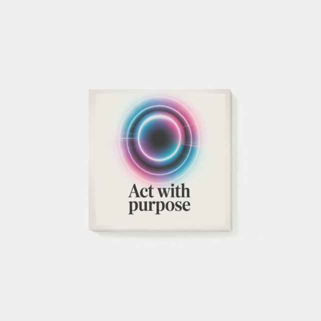 Notas Post-it® Actuar Con Propósito (Anverso)