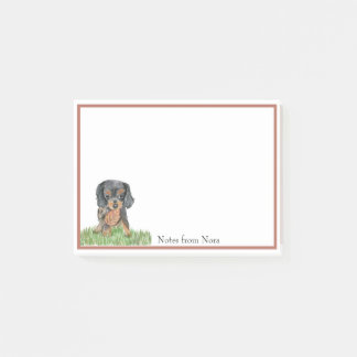 Notas Post-it® Acuarela Cavalier King Charles Spaniel Nombre