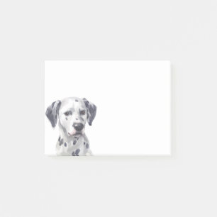 Notas Post-it® Acuarela dálmata del mascota del perro