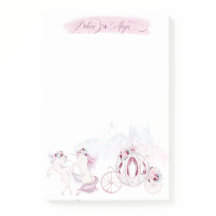 Acuarela de bonito Unicornio Acentos rosa y platea