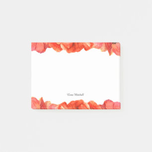 Notas Post-it® Acuarela de cachorros rojos