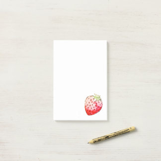 Notas Post-it® acuarela de fresa
