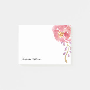 Notas Post-it® Acuarela de jardín personalizada
