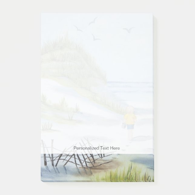Notas Post-it® Acuarela de la playa (Anverso)