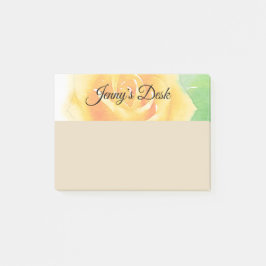 Notas Post-it® Acuarela de Rosa Amarilla