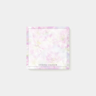 Notas Post-it® Acuarela Femenina Rosa Floral