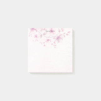Notas Post-it® Acuarela Flores rosas Post it Notes