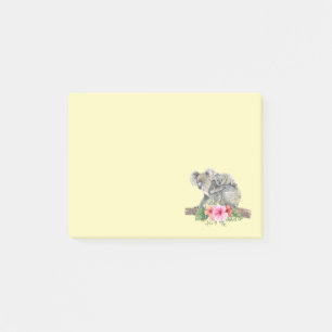 Notas Post-it® Acuarela Koala Bears Cuece Mamá Y Bebé