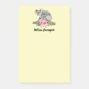 Notas Post-it® Acuarela Koala Bears Cuece Mamá Y Bebé