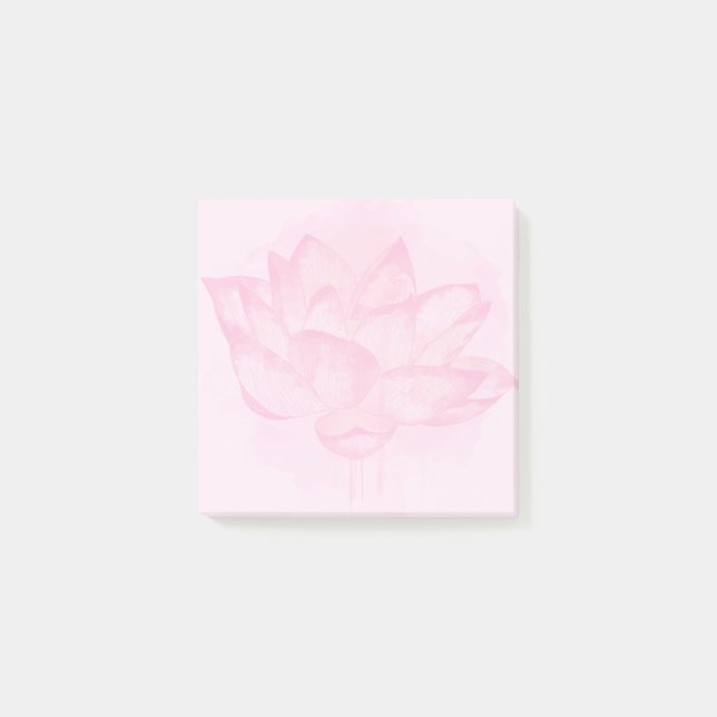 Notas Post-it® Acuarela Lotus 3x3 (Anverso)