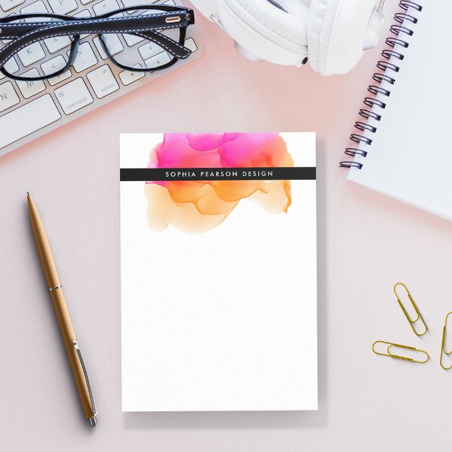 Notas Post-it® Acuarela moderna personalizada (Subido por el creador)
