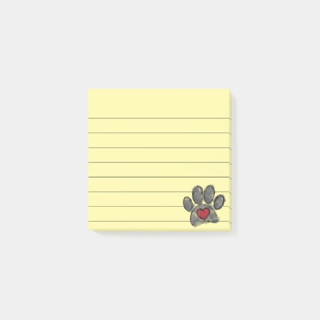 Notas Post-it® Acuarela Perro Lover 3x3 (Anverso)