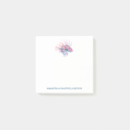 Notas Post-it® Acuarela Playa de peces tropicales