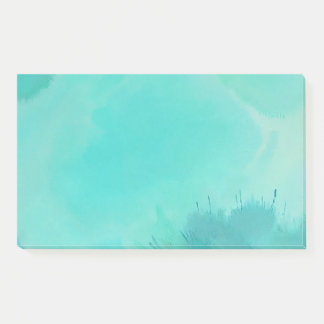Notas Post-it® Acuarela turquesa