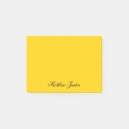 Notas Post-it® Add Your Name to Custom Canary Yellow Notes