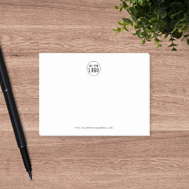 Notas Post-it® Adición de negocios personalizada Logotipo Minimal