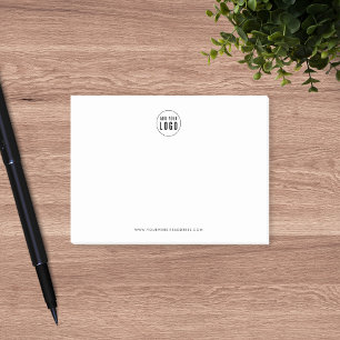 Notas Post-it® Adición de negocios personalizada Logotipo Minimal