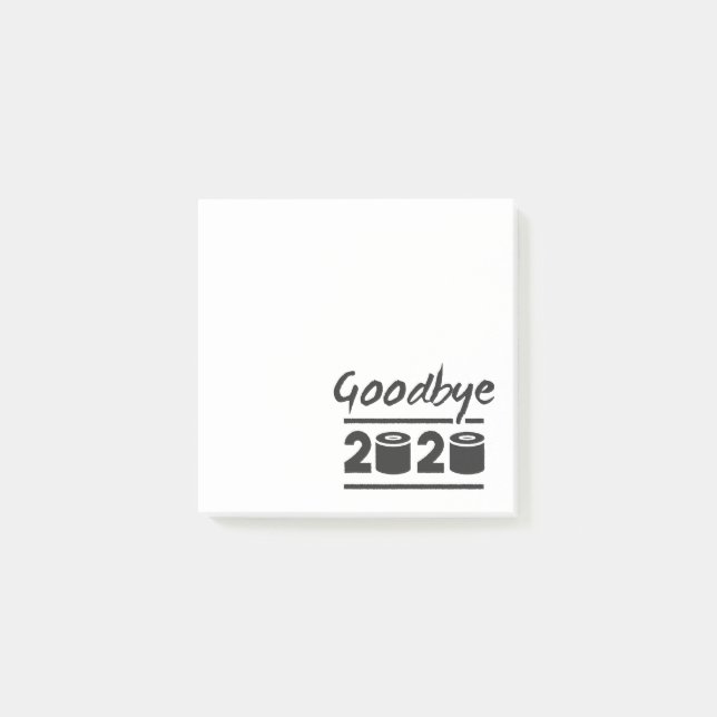 Notas Post-it® Adiós 2020 Papel higiénico: finalmente terminó (Anverso)