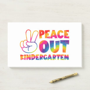 Notas Post-it® Adiós jardín de infantes Tie Dye Último día de esc