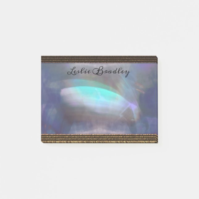 Notas Post-it® Admenia Bleu Elegant Monograma (Anverso)