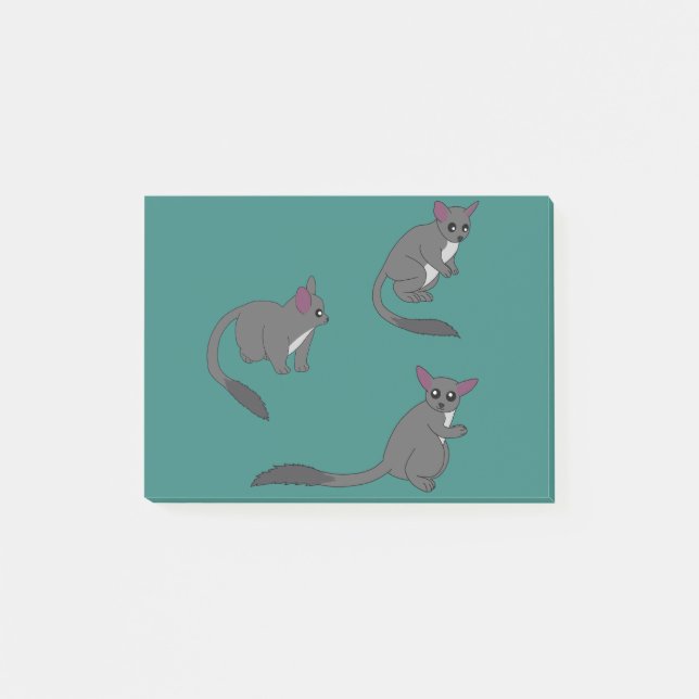 Notas Post-it® Adorable Bushbabies Illustration (Anverso)