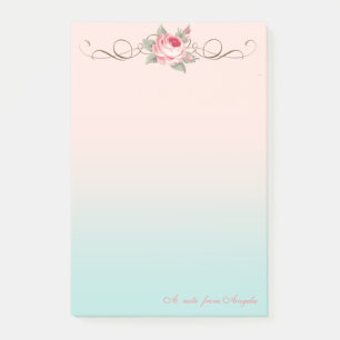 Notas Post-it® Adorable Cuco Femenino,Rosa-Personalizado