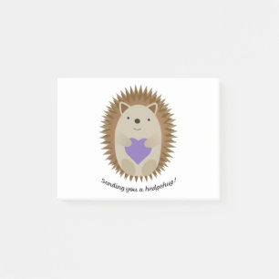 Notas Post-it® Adorable Enviándote Un Hedgehog De Hedgehog