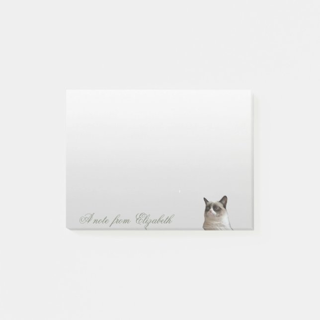 Notas Post-it® Adorable Gato (Anverso)