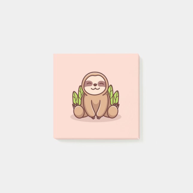 Notas Post-it® Adorable Sloth (Anverso)