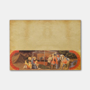 NOTAS POST-IT® ADORACIÓN DEL PERGAMINO DE LA NATIVIDAD DE UNOS D