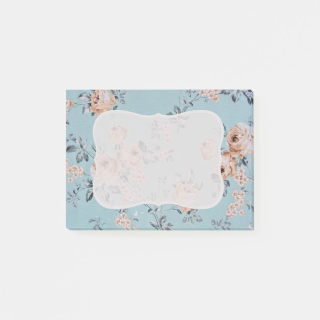 Notas Post-it® Adoring Flowers - Antoinette Post-it® Notes 4"x3" (Anverso)