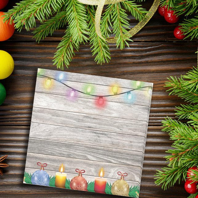 Notas Post-it® Adornos Rústicos de País en Madera Navidad (Subido por el creador)