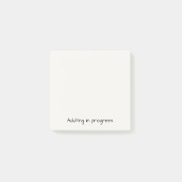 Notas Post-it® Adultismo en Progreso | Regalo Divertido Minimalis