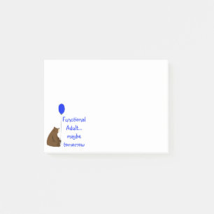 Notas Post-it® Adulto Funcional Quizá Mañana Cotización Del Oso