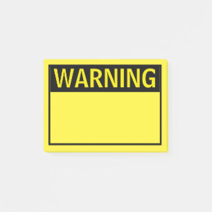 NOTAS POST-IT® ADVERTENCIA