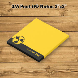 Notas Post-it® Advertencia de radiactividad