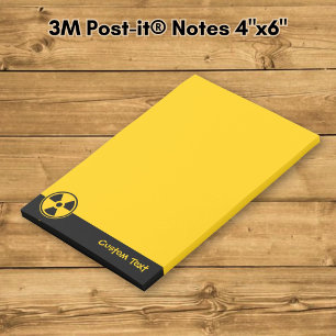 Notas Post-it® Advertencia de radiactividad
