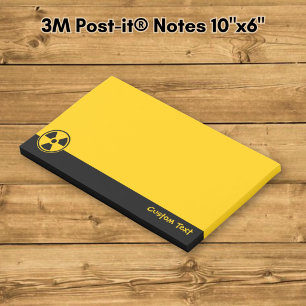 Notas Post-it® Advertencia de radiactividad