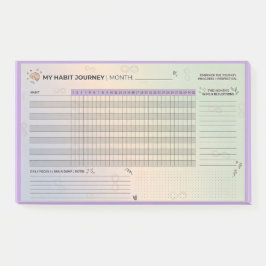 Notas Post-it® Aesthetic Neurodivergent Habit Tracker Brain Dump