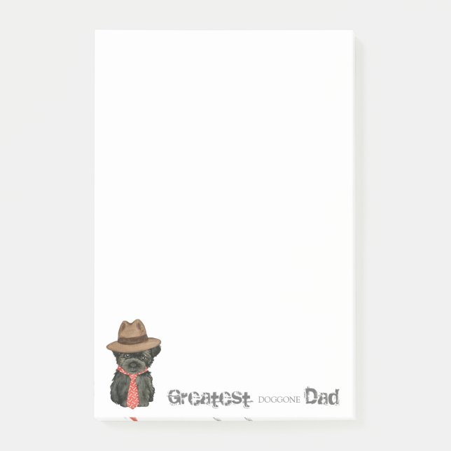 Notas Post-it® Affenpinscher Dad (Anverso)
