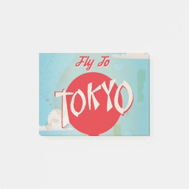 Notas Post-it® Afiches de viaje de Tokio, Japón (Anverso)