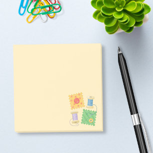 Notas Post-it® Afición de costura del arte que acolcha en