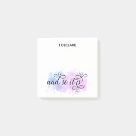 Notas Post-it® *~* Afirmación Intención Abstracto Blob I DECLARE