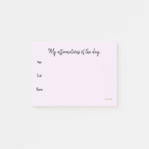 Notas Post-it® Afirmaciones del día…