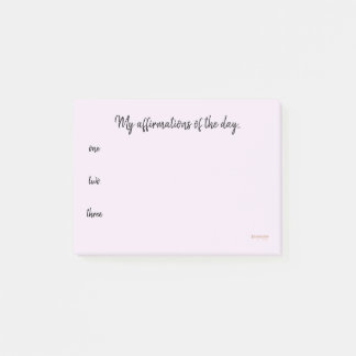 Notas Post-it® Afirmaciones del día…